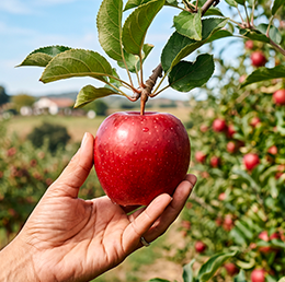 Manzana en mano 